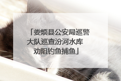 娄烦县公安局巡警大队巡查汾河水库 劝阻钓鱼捕鱼