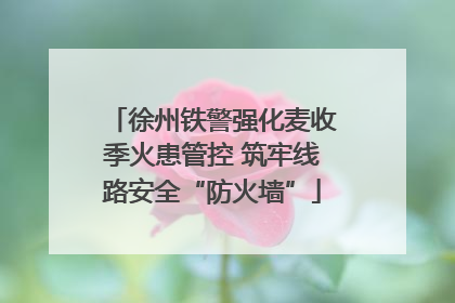 徐州铁警强化麦收季火患管控 筑牢线路安全“防火墙”
