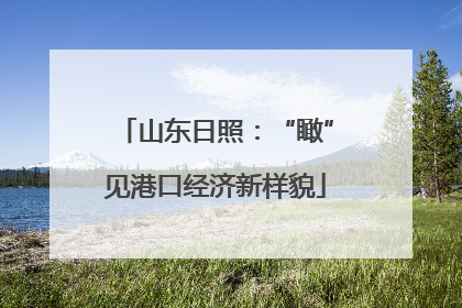 山东日照：“瞰”见港口经济新样貌