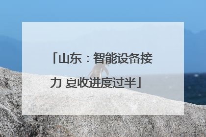山东：智能设备接力 夏收进度过半