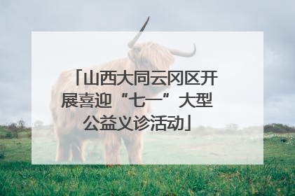 山西大同云冈区开展喜迎“七一”大型公益义诊活动