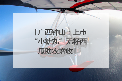 广西钟山：上市“小糖丸”无籽西瓜助农增收