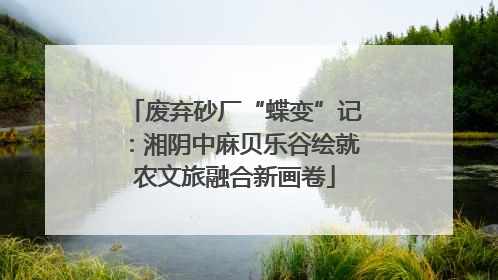 废弃砂厂“蝶变”记：湘阴中麻贝乐谷绘就农文旅融合新画卷
