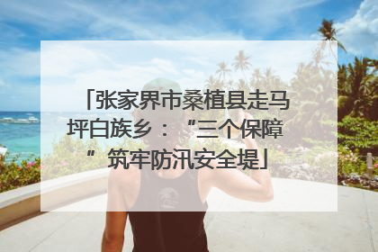 张家界市桑植县走马坪白族乡：“三个保障”筑牢防汛安全堤