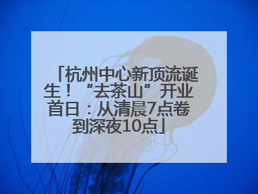 杭州中心新顶流诞生！“去茶山”开业首日：从清晨7点卷到深夜10点