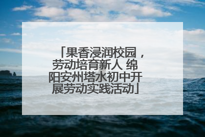 果香浸润校园，劳动培育新人 绵阳安州塔水初中开展劳动实践活动