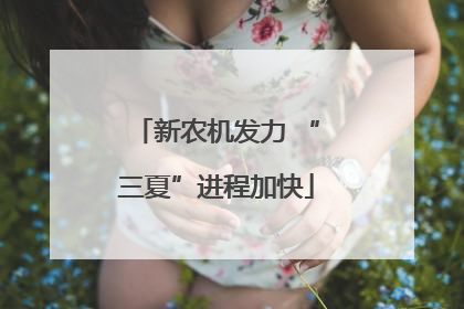 新农机发力 “三夏”进程加快