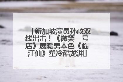 新加坡演员孙政双线出击！《微笑一号店》展暖男本色《临江仙》塑冷酷龙渊
