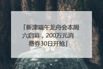新津端午龙舟会本周六启幕，200万元消费券30日开抢