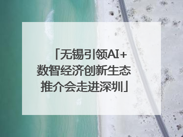 无锡引领AI+数智经济创新生态推介会走进深圳