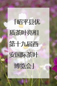 昭平县优质茶叶亮相第十九届西安国际茶叶博览会