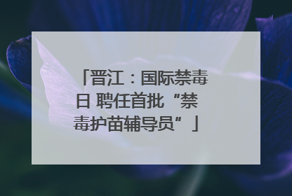 晋江：国际禁毒日 聘任首批“禁毒护苗辅导员”