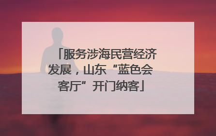 服务涉海民营经济发展，山东“蓝色会客厅”开门纳客
