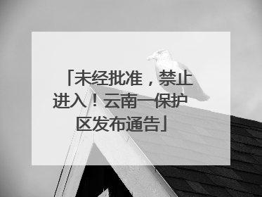 未经批准，禁止进入！云南一保护区发布通告