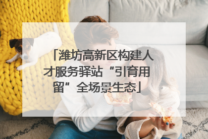 潍坊高新区构建人才服务驿站“引育用留”全场景生态