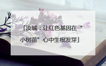 汝城：让红色基因在“小树苗”心中生根发芽