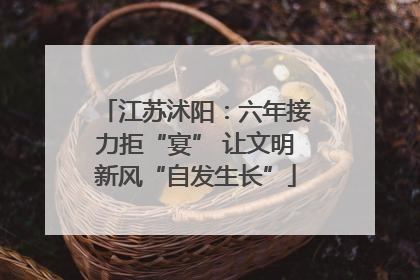 江苏沭阳：六年接力拒“宴” 让文明新风“自发生长”