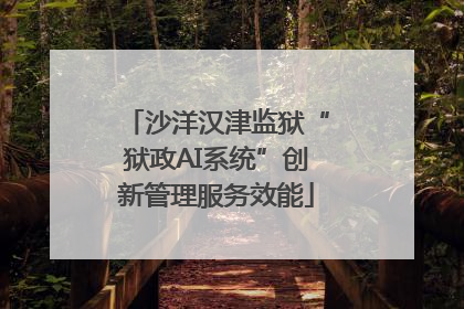 沙洋汉津监狱“狱政AI系统”创新管理服务效能