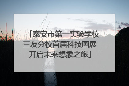泰安市第一实验学校三友分校首届科技画展开启未来想象之旅