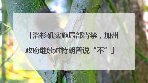 洛杉矶实施局部宵禁，加州政府继续对特朗普说“不”