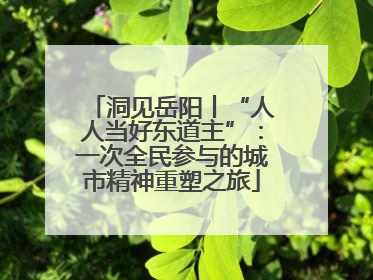 洞见岳阳丨“人人当好东道主”：一次全民参与的城市精神重塑之旅
