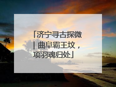 济宁寻古探微｜曲阜霸王坟，项羽魂归处