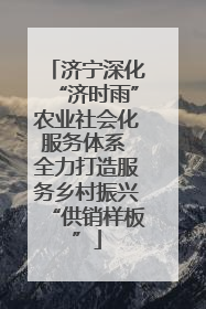 济宁深化“济时雨”农业社会化服务体系 全力打造服务乡村振兴“供销样板”