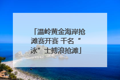 温岭黄金海岸抢滩赛开赛 千名“泳”士搏浪抢滩