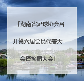 湖南省足球协会召开第六届会员代表大会暨换届大会
