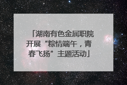 湖南有色金属职院开展“粽情端午，青春飞扬”主题活动