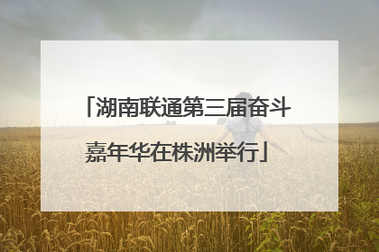 湖南联通第三届奋斗嘉年华在株洲举行