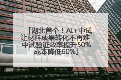 湖北首个！AI+中试让材料成果转化不再难 中试验证效率提升50%成本降低60%
