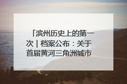 滨州历史上的第一次｜档案公布：关于首届黄河三角洲城市经济博览会暨发展论坛情况的总结报告