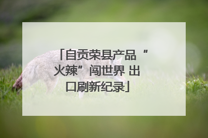 自贡荣县产品“火辣”闯世界 出口刷新纪录