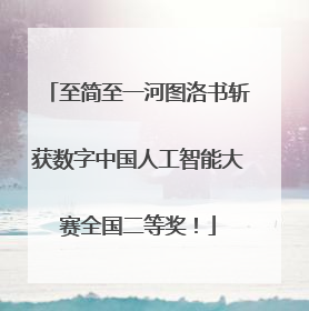 至简至一河图洛书斩获数字中国人工智能大赛全国二等奖！
