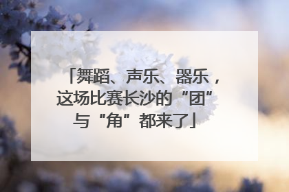 舞蹈、声乐、器乐，这场比赛长沙的“团”与“角”都来了