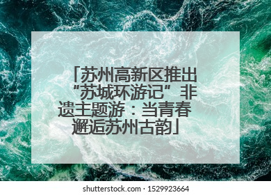 苏州高新区推出“苏城环游记”非遗主题游：当青春邂逅苏州古韵