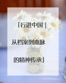 行进中国｜从档案到血脉的精神传承