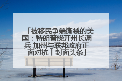 被移民争端撕裂的美国：特朗普绕开州长调兵 加州与联邦政府正面对抗丨封面头条