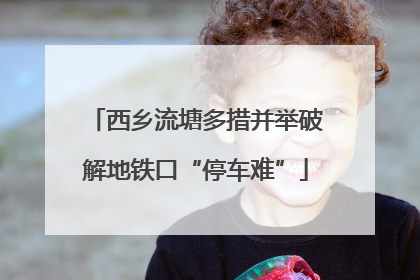 西乡流塘多措并举破解地铁口“停车难”