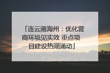 连云港海州：优化营商环境见实效 重点项目建设热潮涌动