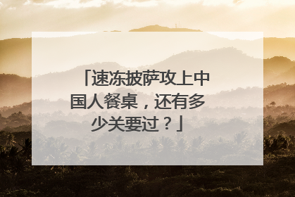速冻披萨攻上中国人餐桌，还有多少关要过？