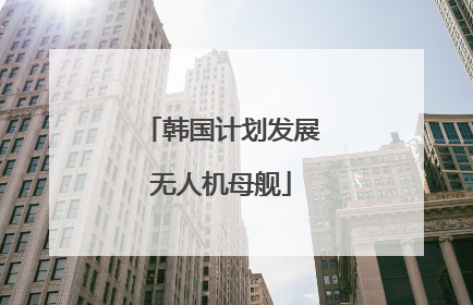 韩国计划发展无人机母舰