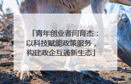 青年创业者闫育杰：以科技赋能政策服务，构建政企互通新生态