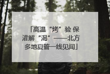 高温“烤”验 保灌解“渴”——北方多地夏管一线见闻