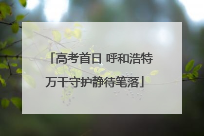 高考首日 呼和浩特万千守护静待笔落