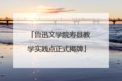 鲁迅文学院寿县教学实践点正式揭牌