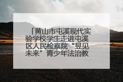 黄山市屯溪现代实验学校学生走进屯溪区人民检察院“昱见未来”青少年法治教育宣传基地