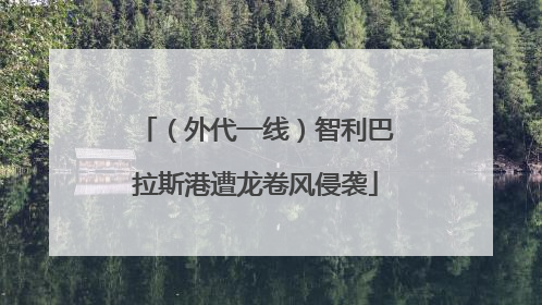 （外代一线）智利巴拉斯港遭龙卷风侵袭