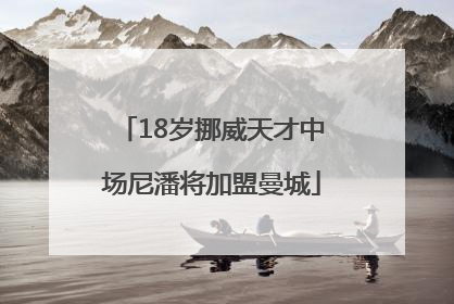 18岁挪威天才中场尼潘将加盟曼城